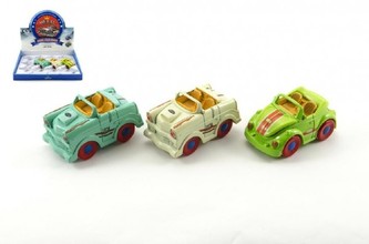 Auto kov plast 8cm asst na setrvačník 12 ks v boxu 18m+