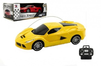 Auto RC plast 20cm na baterie, 2 barvy (1ks v krabici) 26 x 10 x 14 cm