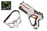 Territory laser game single set (1 pistole, 1 maska) plast 40 x 38 cm na baterie, 2 barvy (1ks v krabici)