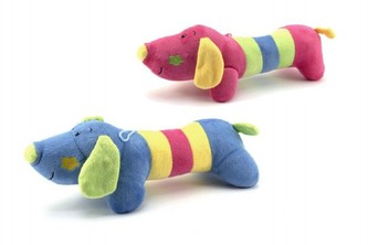 Pes plyš 42cm asst 2 barvy