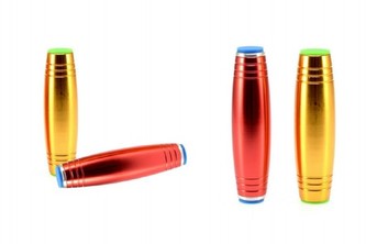 Fidget Tumbler kov 9,5cm antistresový váleček asst 6 barev v krabičce