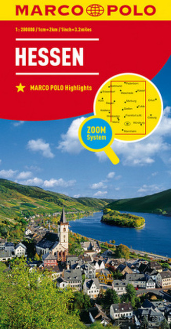 MARCO POLO Karte Hessen. Hesse