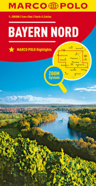 MARCO POLO Karte Bayern Nord. North Bavaria / Nord Bavière