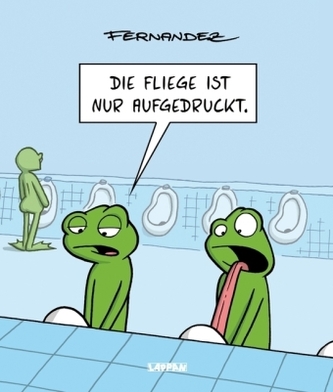 Die Fliege ist nur aufgedruckt
