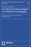 Das Recht des Beschuldigten auf effektive Verteidigung