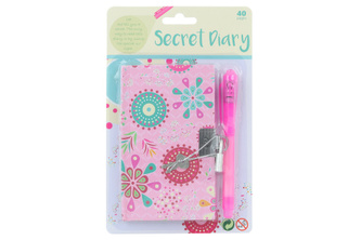 Diář se zámečkem a  propiskou