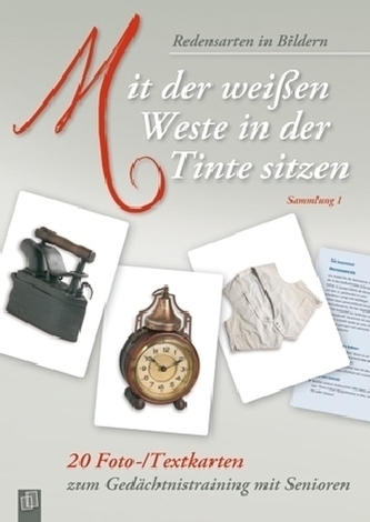 Mit der weißen Weste in der Tinte sitzen, Kartei-Karten. Samml.1