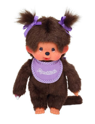 Monchhichi 20cm - holka fialová