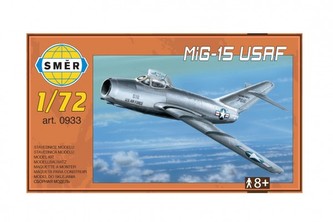 Model MiG-15 USAF 1:72 15x14cm v krabici 25x14,5x4,5cm
