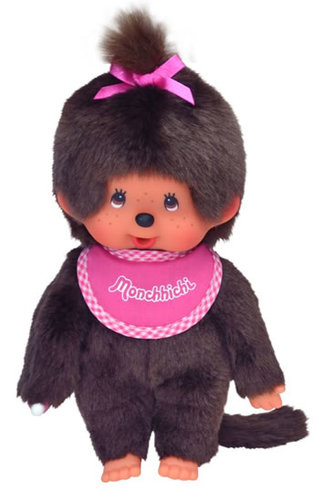 Monchhichi 20cm - holka s mašlí