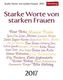 Starke Worte von starken Frauen 2017