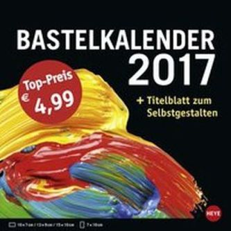 Bastelkalender klein schwarz 2017