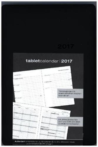 Tabletcalendar anthrazit klein 2017
