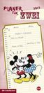 Mickey Mouse & Minnie Planer für zwei 2017