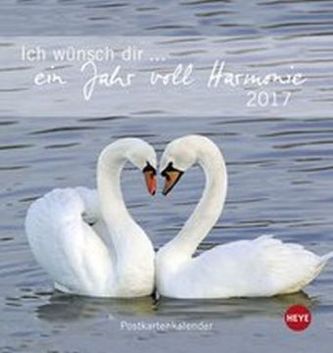 Ich wünsch dir ein Jahr voll Harmonie Postkartenkalender 2017