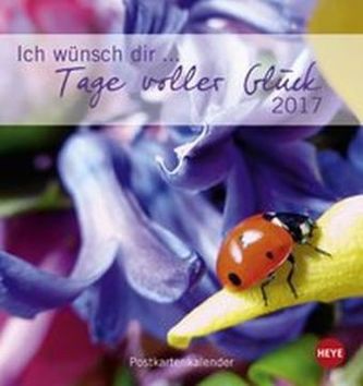 Ich wünsch dir Tage voller Glück Postkartenkalender 2017