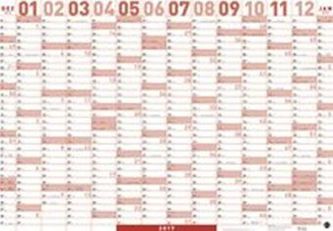 Mega-Posterplaner, rot 2017