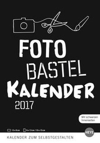 Bastelkalender schwarz A5 2017