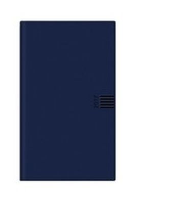 Monats-Taschenkalender, blau 2017