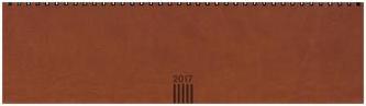 Wochenquerplaner Hardcover, braun 2017
