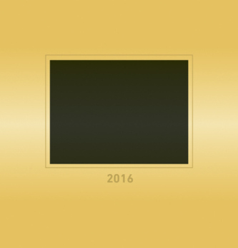 Foto-Bastelkalender gold 2016
