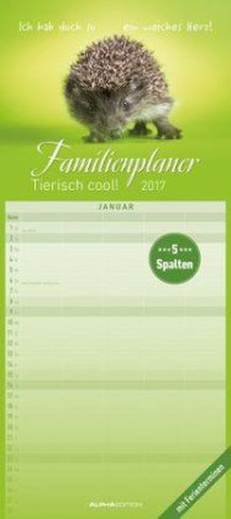 Familienplaner Tierisch cool! 2017
