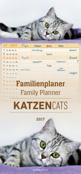 Familienplaner Katzen / Familyplanner Cats 2017