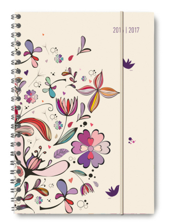 Collegetimer A5 Flower Art 2016/2017 - Ringbuch