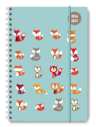 Collegetimer A5 Fox 2016/2017 - Ringbuch