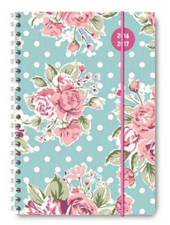 Collegetimer A5 Roses 2016/2017 - Ringbuch