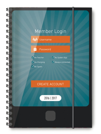 Collegetimer A5 Smartphone 2016/2017 - Ringbuch