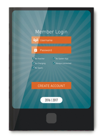 Collegetimer A5 day by day Smartphone 2016/2017