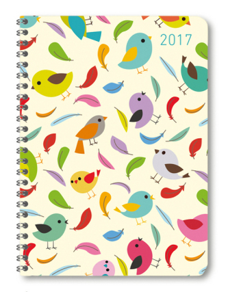 Ladytimer Ringbuch Birds 2017 - A5