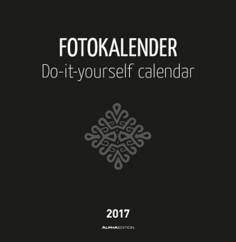 Foto-Bastelkalender schwarz 2017