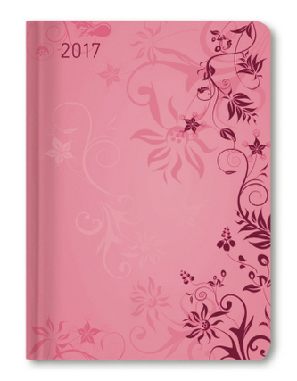 Ladytimer Pink Flowers 2017 - A6