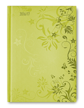 Campustimer A5 Lime Flowers 2016/2017