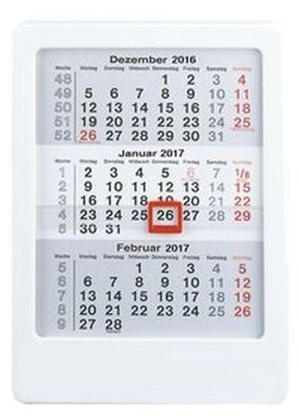 3-Monats-Tischaufsteller 2017