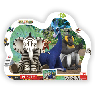 Puzzle Zafari kontura 25 dílků