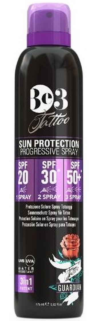 Be3 Tattoo Sun Protection Progressive Spray SPF 20/30*/50+* 175ml