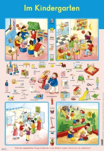 Mein Lernposter: Im Kindergarten