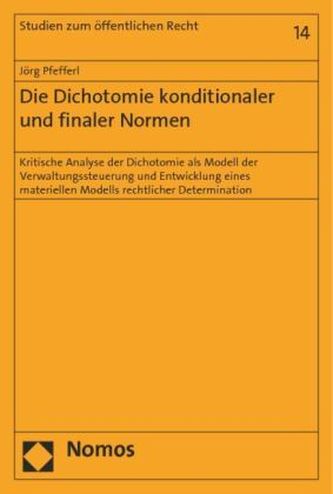 Die Dichotomie konditionaler und finaler Normen