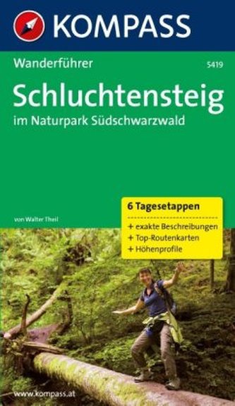 Kompass Wanderführer Schluchtensteig im Naturpark Südschwarzwald