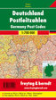 Freytag & Berndt Poster Deutschland, Postleitzahlen, ohne Metallstäbe. Germany, Post Codes