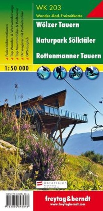 WK 203 Wölzer Tauern - Sölktal - Rottenmanner Tauernl 1:50 000 / turistická mapa