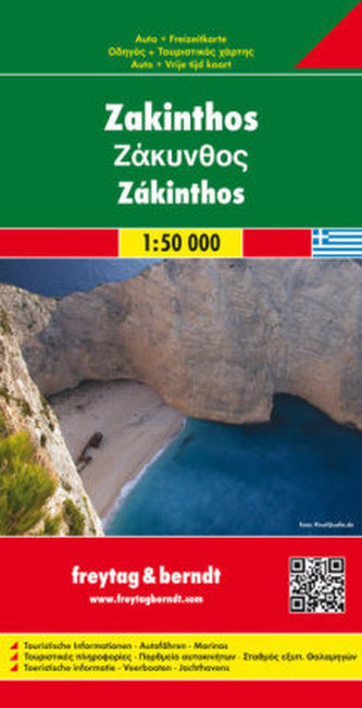 Freytag & Berndt Autokarte Zakinthos. Zante