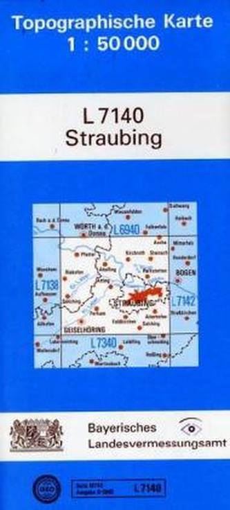 Topographische Karte Bayern Straubing