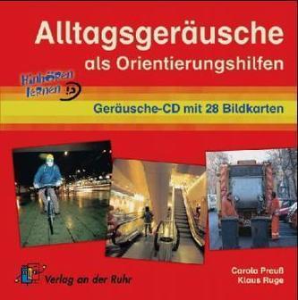 Alltagsgeräusche als Orientierungshilfe, 1 Geräusche-Audio-CD mit 28 Bildkarten