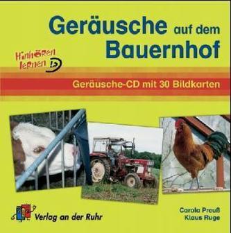 Geräusche auf dem Bauernhof, 1 CD-Audio + 30 Bildkarten