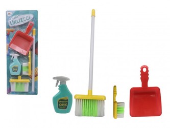 Uklízecí sada/uklízečka s doplňky plast 5ks na kartě 21,5x57,5x5cm Uklízecí sada/uklízečka s doplňky plast 5ks na kartě 21,5x57,5x5cm