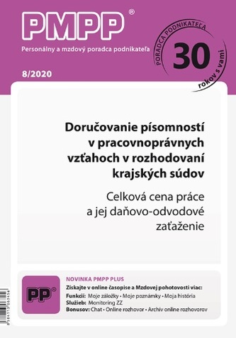 Personálny a mzdový poradca podnikateľa 8/2020